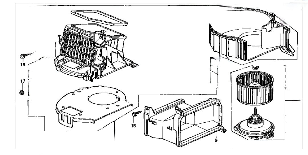 EG Heater Box Nuts/Screws