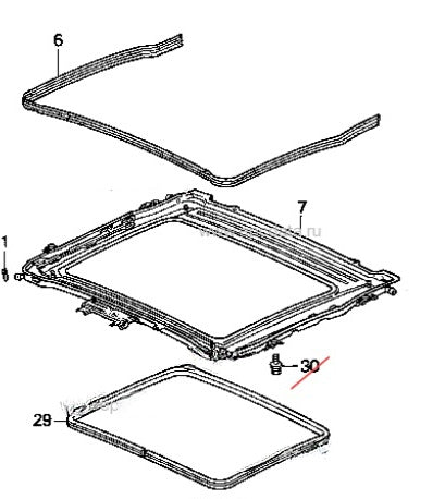 EG sunroof mounting bolts